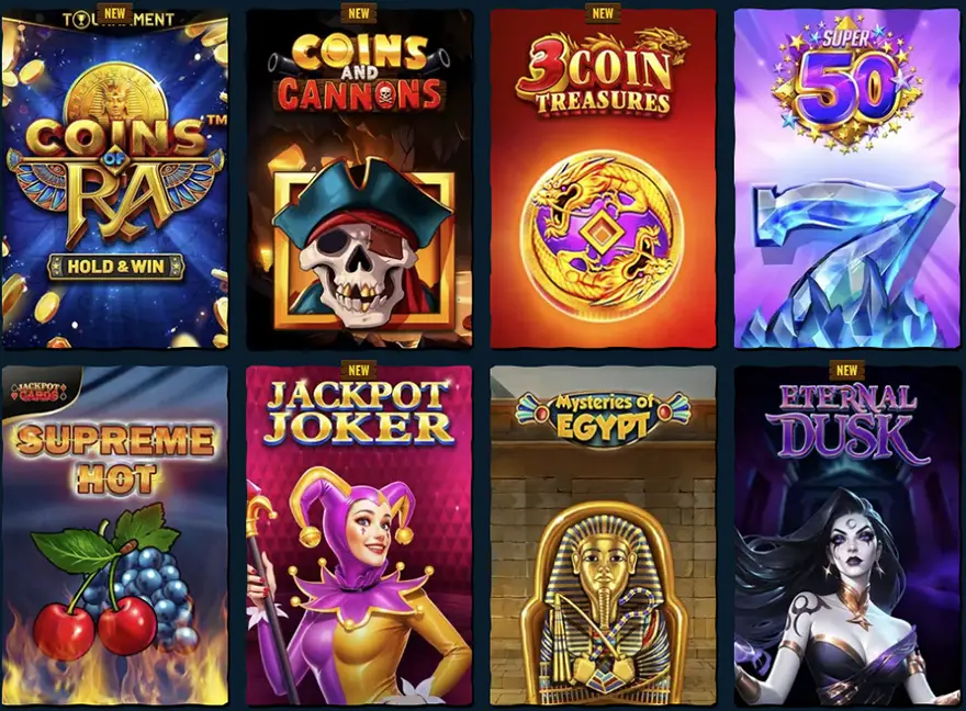 Διαδικτυακά slots του καζίνο Spinanga