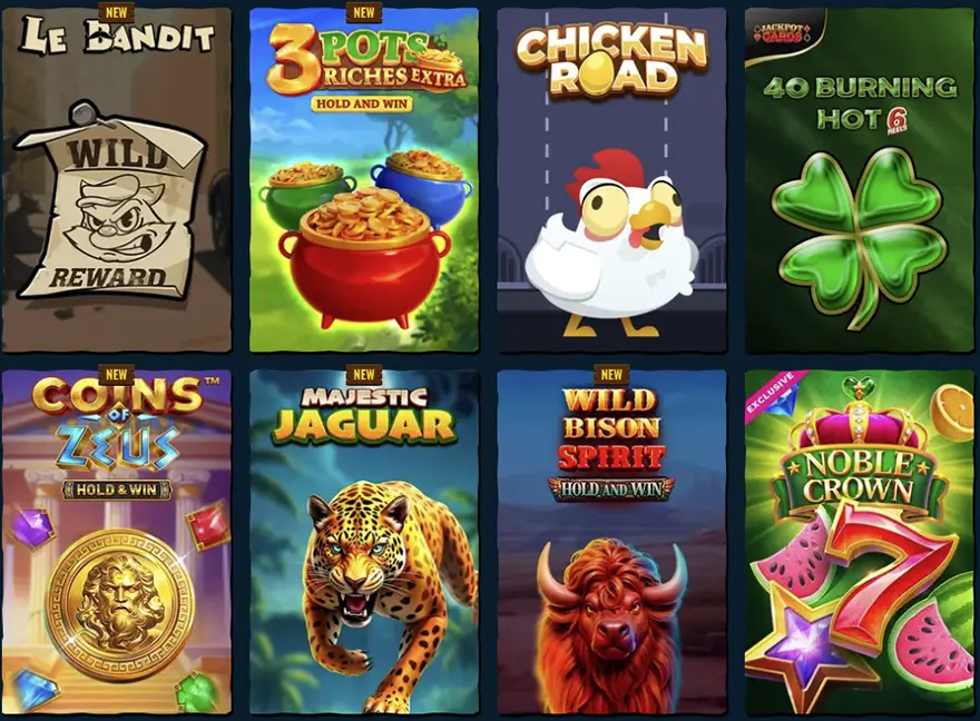 Ποια slots είναι διαθέσιμα στο Spinanga Casino;